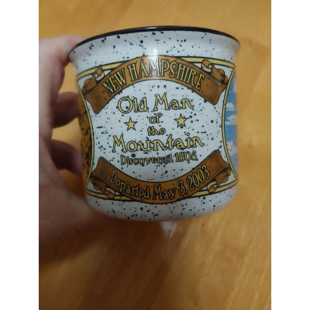 New Hampshire Old Man of the Mountain Souvenir Mug Departed May 3, 2003